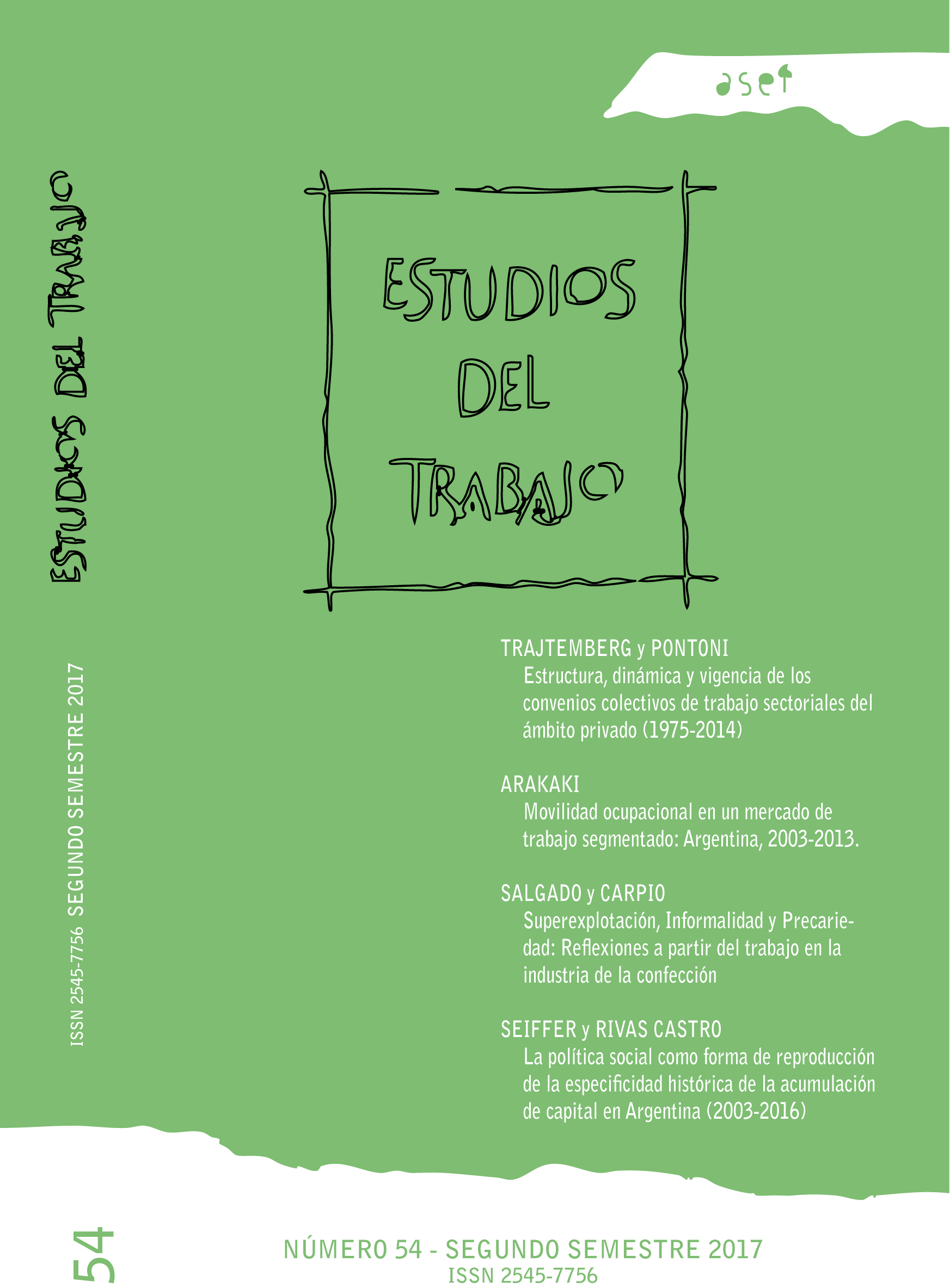 Estudios del Trabajo 54 julio diciembre 2017